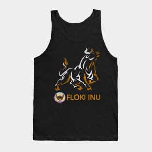 Vintage Bull Market Floki Inu Coin To The Moon Floki Army Crypto Token Cryptocurrency Wallet Birthday Gift For Men Women Kids Tank Top